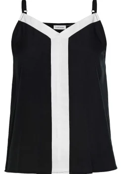 LASCANA Sleeveless Tops-Color Block V-Neck Top