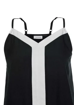 LASCANA Sleeveless Tops-Color Block V-Neck Top
