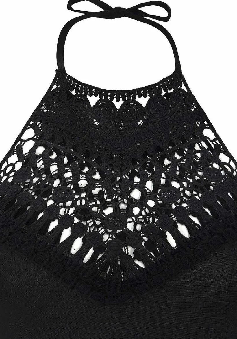 LASCANA Short Dresses-Crochet Halter Dress