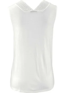 LASCANA Sleeveless Tops-Crochet Insert Tank Top