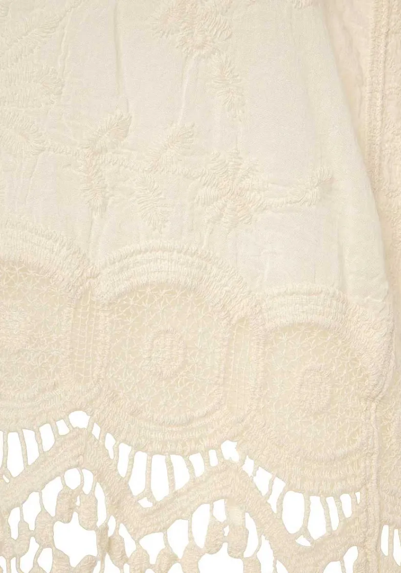 LASCANA Blouses-Crochet Trim Tunic Blouse