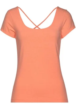 LASCANA Short Sleeve Tops-Crossback Top