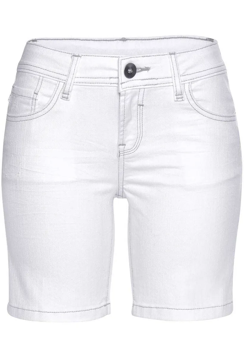 LASCANA Shorts-Cuffed Denim Shorts