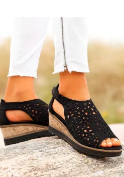 LASCANA Heels & Wedges-Cut Out Wedge Sandals