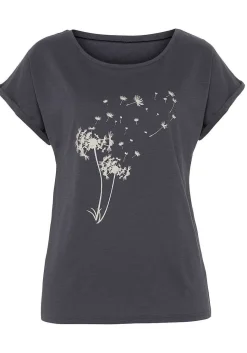 LASCANA Short Sleeve Tops-Dandelion Print Top