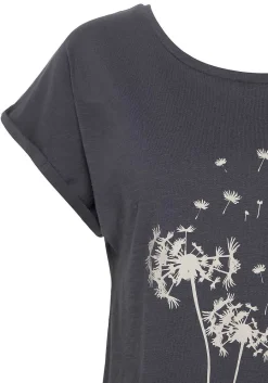 LASCANA Short Sleeve Tops-Dandelion Print Top