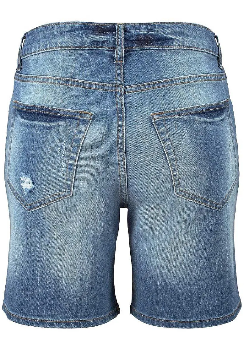 LASCANA Shorts-Distressed Jean Shorts