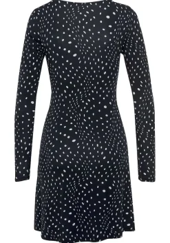 LASCANA Fall Dresses-Dot Print Long Sleeve Dress
