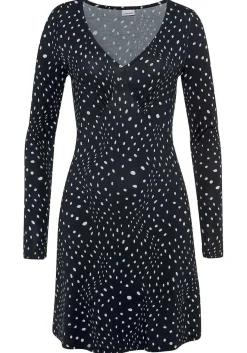 LASCANA Fall Dresses-Dot Print Long Sleeve Dress