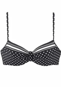 LASCANA Underwire-Dotted Underwire Bikini Top