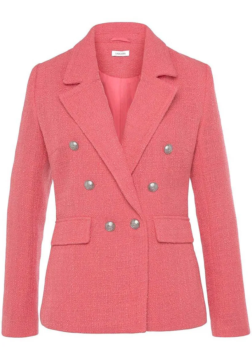 LASCANA Blazers-Double Breasted Boucle Blazer