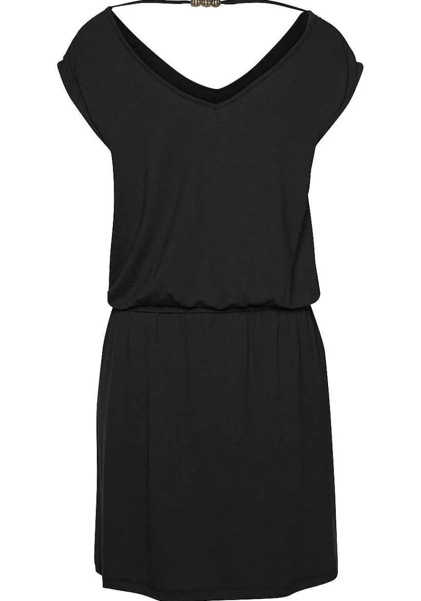 LASCANA Short Dresses-Elastic Waist Dress