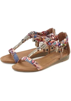 LASCANA Sandals-Embellished Braided Sandals