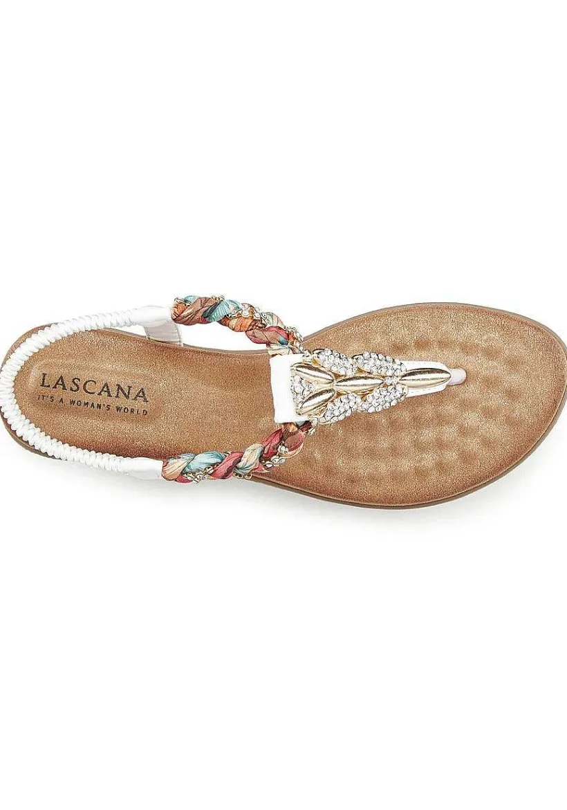 LASCANA Heels & Wedges-Embellished Braided Wedge Sandals