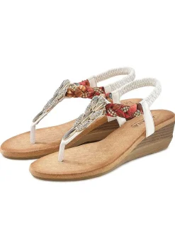 LASCANA Heels & Wedges-Embellished Braided Wedge Sandals