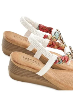 LASCANA Heels & Wedges-Embellished Braided Wedge Sandals