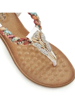LASCANA Heels & Wedges-Embellished Braided Wedge Sandals
