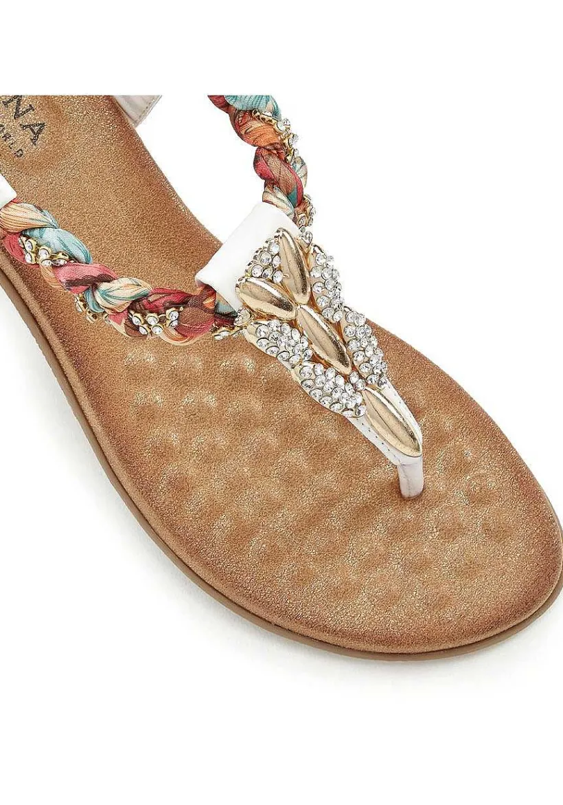 LASCANA Heels & Wedges-Embellished Braided Wedge Sandals