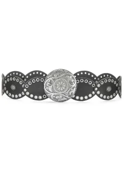 LASCANA Belts-Embellished Round Beckle Belt