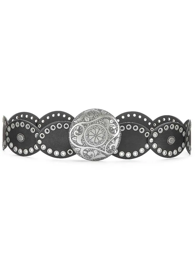 LASCANA Belts-Embellished Round Beckle Belt