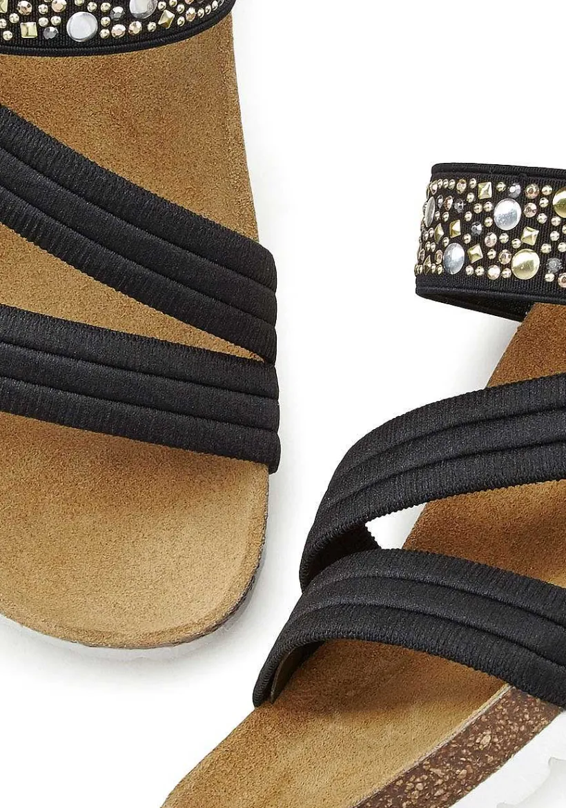 LASCANA Sandals-Embellished Strappy Sandals