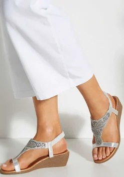 LASCANA Heels & Wedges-Embellished Wedge Sandals