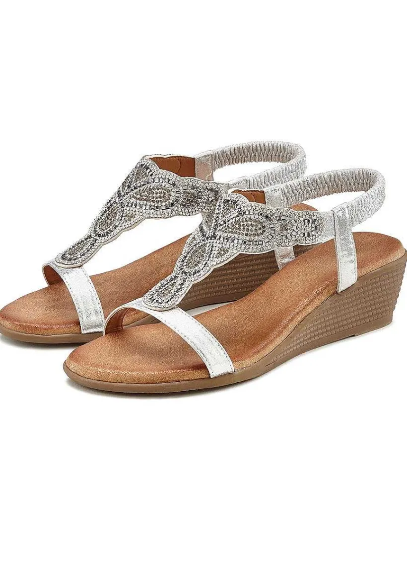 LASCANA Heels & Wedges-Embellished Wedge Sandals