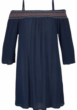 LASCANA Sundresses-Embroidered Cold Shoulder Dress