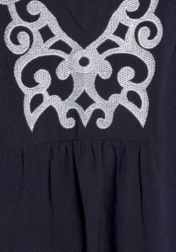 LASCANA Blouses-Embroidered Long Sleeve Blouse