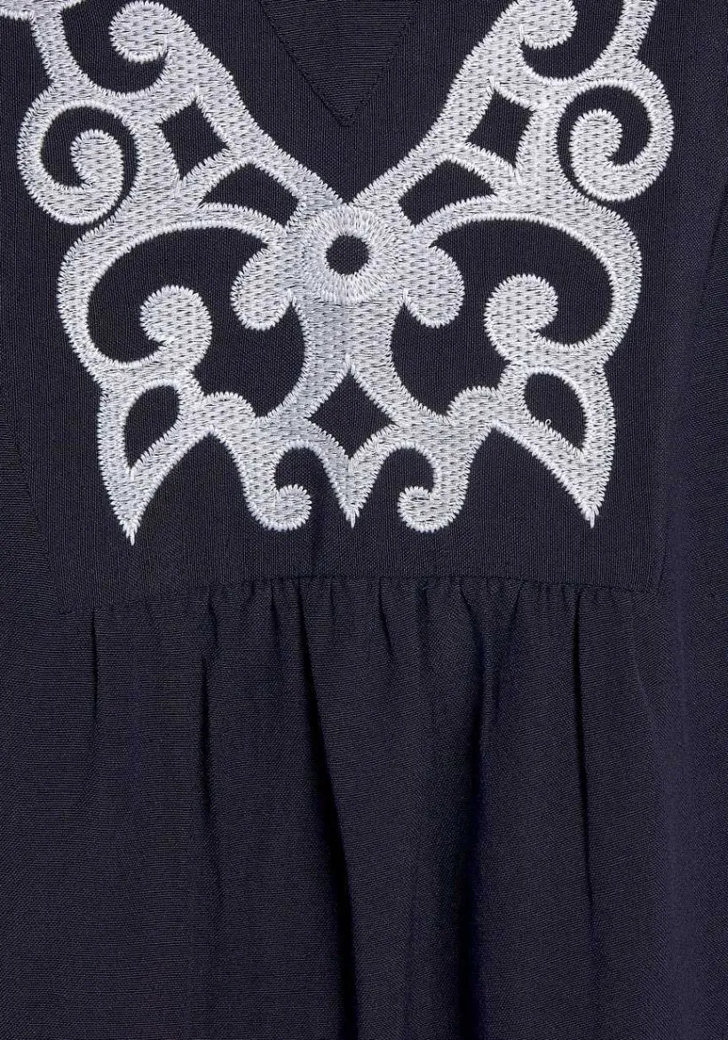 LASCANA Blouses-Embroidered Long Sleeve Blouse