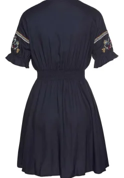LASCANA Sundresses-Embroidered Short Sleeve Dress