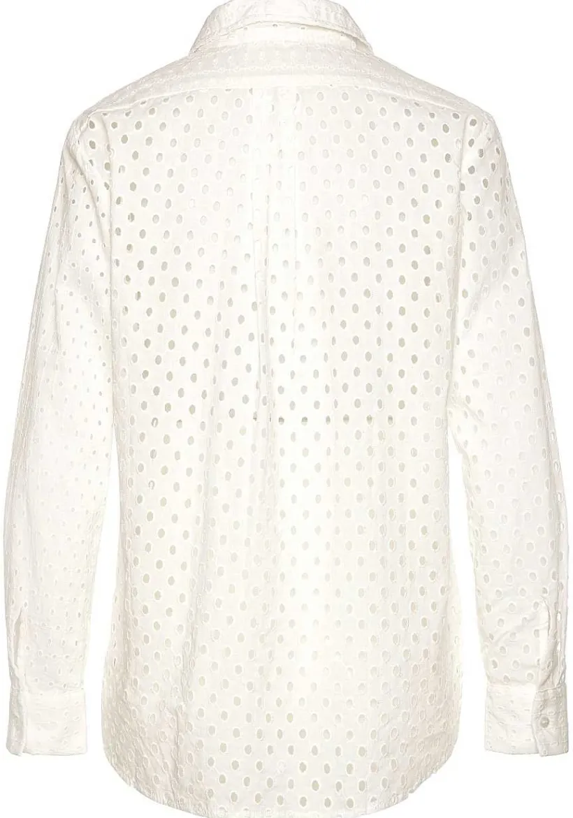 LASCANA Blouses-Eyelet Button Down Blouse