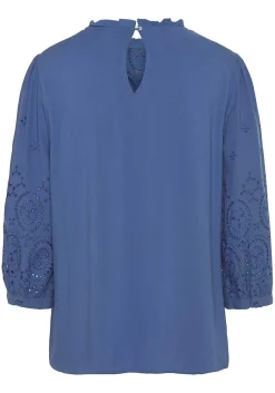 LASCANA Blouses-Eyelet Lace Blouse