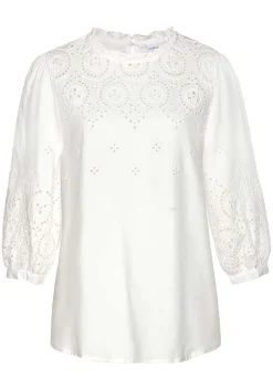 LASCANA Blouses-Eyelet Lace Blouse