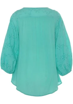 LASCANA Blouses-Eyelet Sleeve Blouse