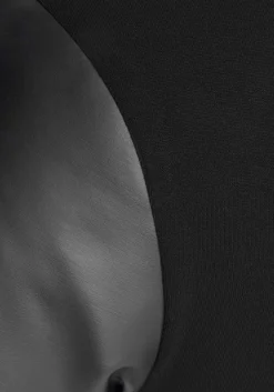 LASCANA Short Sleeve Tops-Faux Leather Cap Sleeve Top