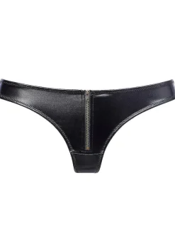 LASCANA Thongs-Faux Leather Zip Thong