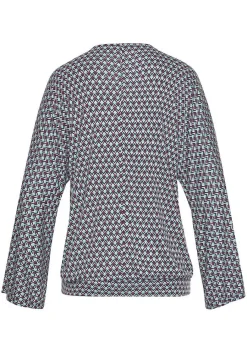 LASCANA Long Sleeve Tops-Flare Sleeve Print Top