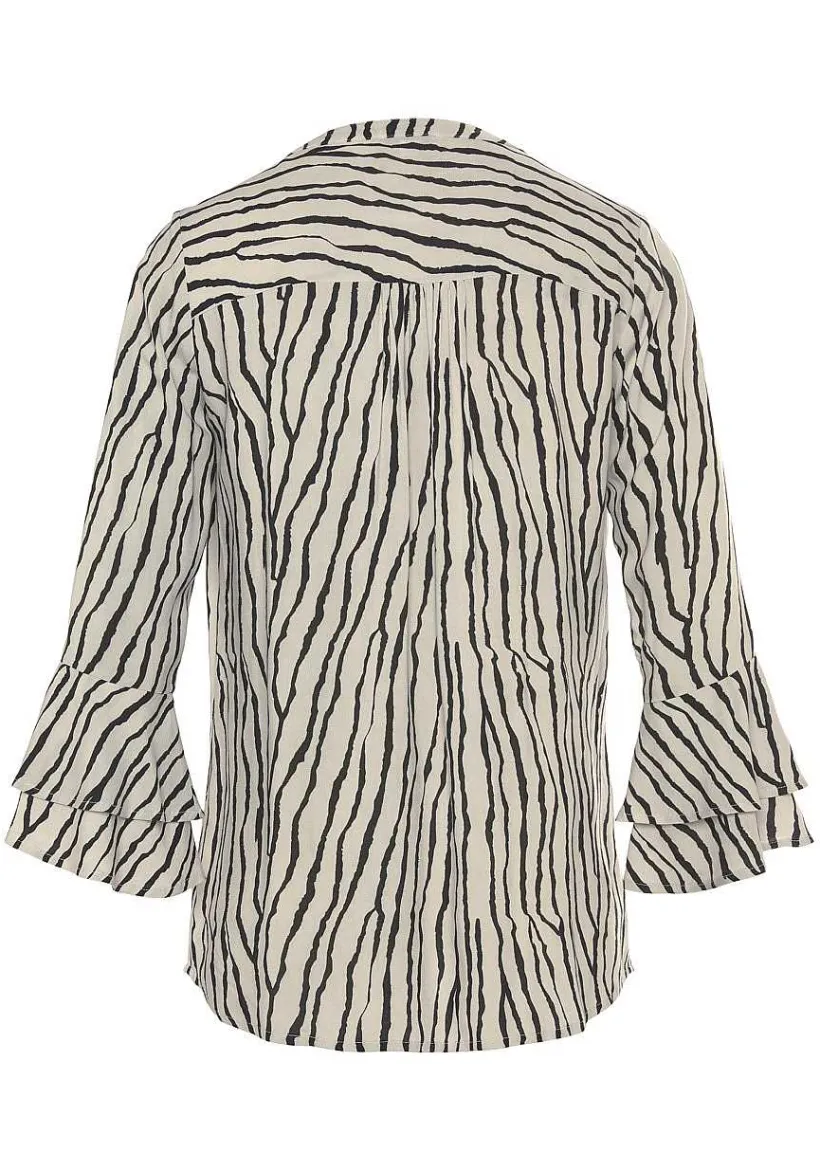 LASCANA Blouses-Flare Sleeve Printed Blouse