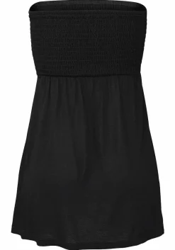 LASCANA Sleeveless Tops-Flared Smocked Bandeau Top