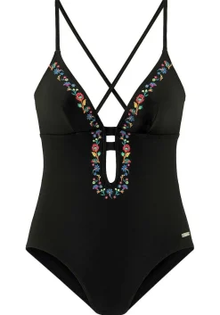 LASCANA One-Pieces-Floral Accent One Piece