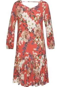 LASCANA Short Dresses-Floral Drop Waist Dress