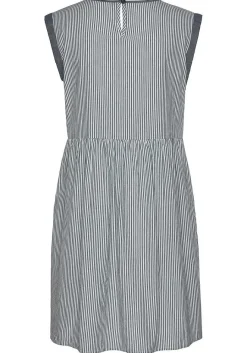 LASCANA Short Dresses-Floral Embroidered Stripe Dress