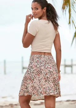 LASCANA Skirts-Floral Flared Skirt