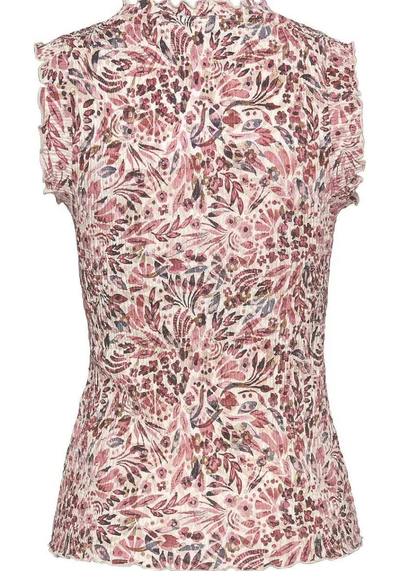 LASCANA Blouses-Floral High Neck Blouse