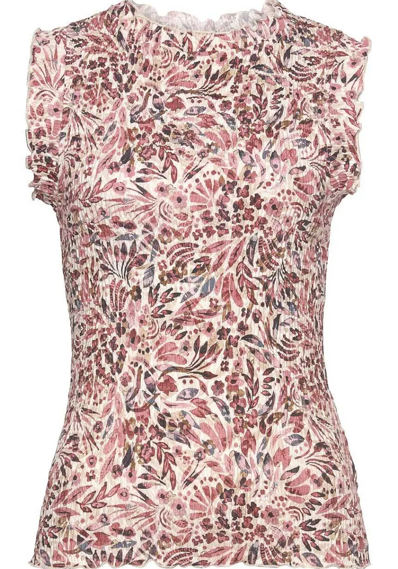 LASCANA Blouses-Floral High Neck Blouse
