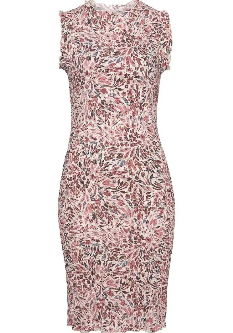LASCANA Short Dresses-Floral High Neck Dress