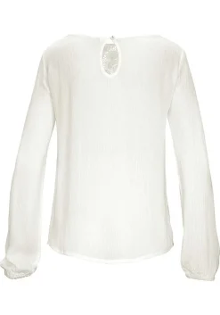 LASCANA Blouses-Floral Lace Insert Blouse