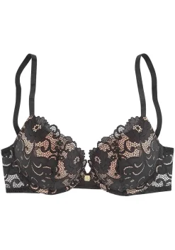 LASCANA D+ Bras-Floral Lace Push Up Bra