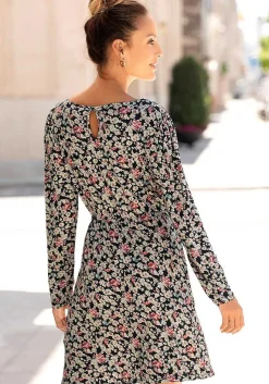 LASCANA Fall Dresses-Floral Long Sleeve Dress